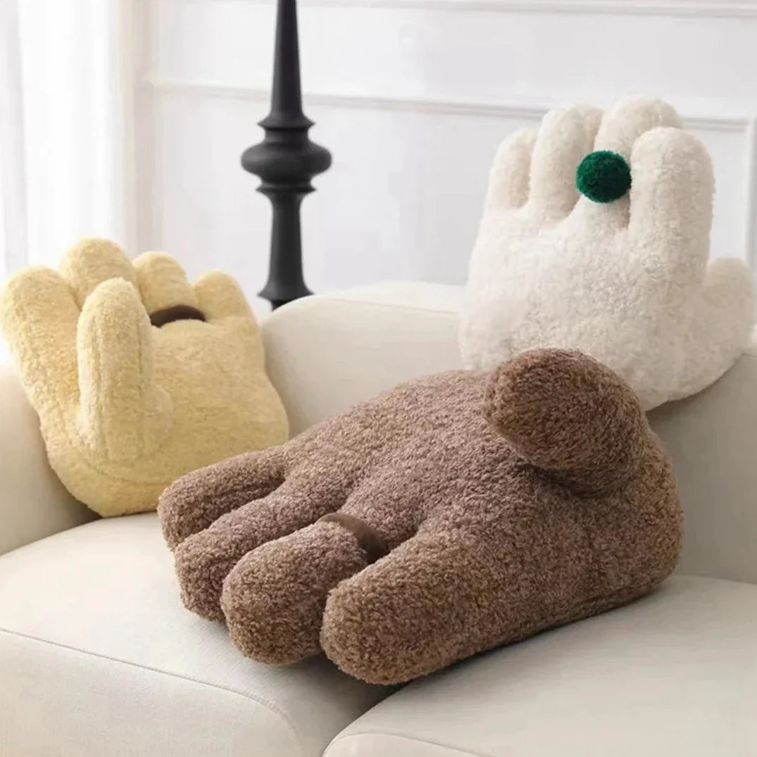 Fluffy Hand Cushions with Ring | Bowlift