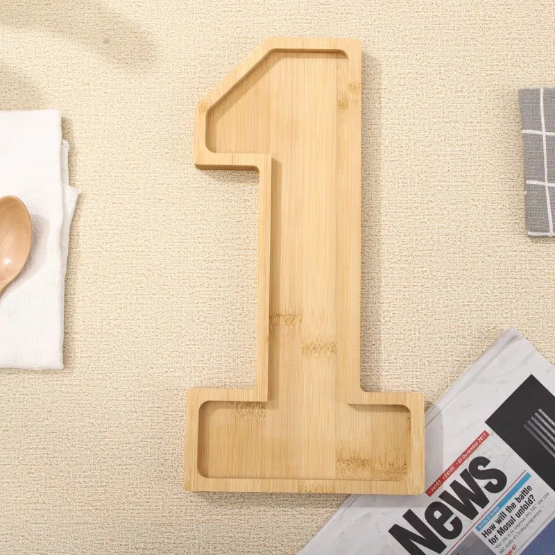 BowLift | Wooden Numbers Serving Tray
