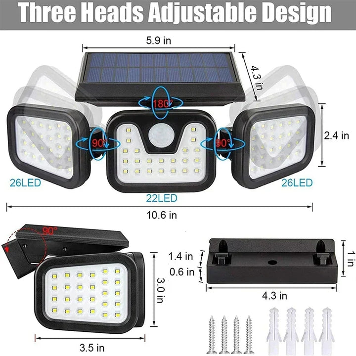 BowLift | Power Save Motion Activated Outdoor Solar Lamp