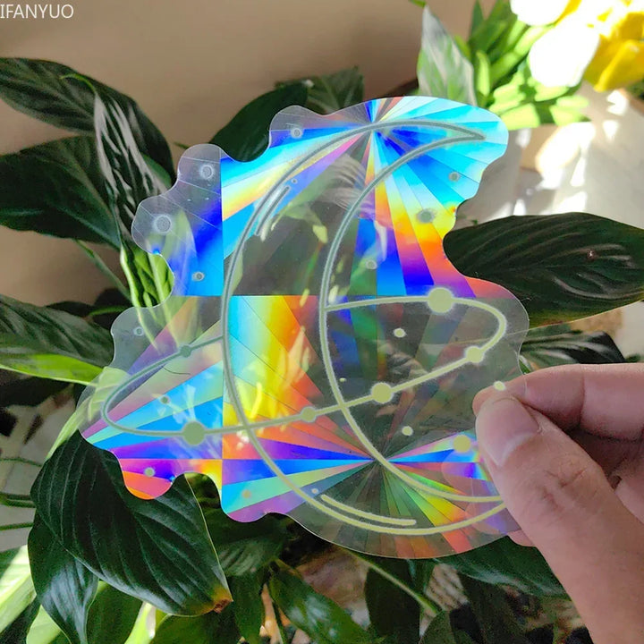 BowLift | SunGlow Window Sticker | 3D Rainbow Effect | Self-Adhesive & Reusable