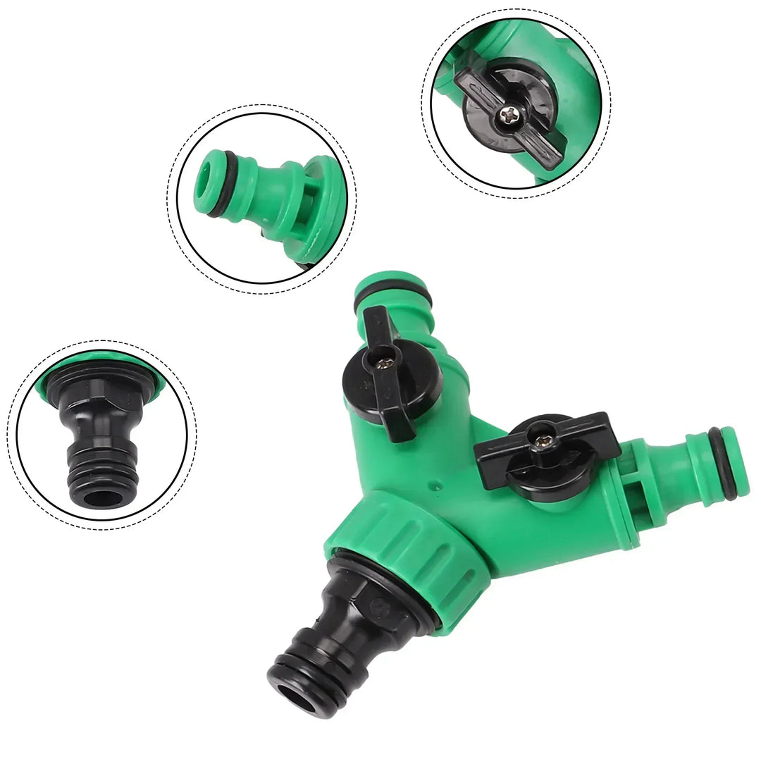 BowLift | HydroFlow AquaDuo | 2-Way Water Distributor | Flexible & Robust | For Garden & Balcony