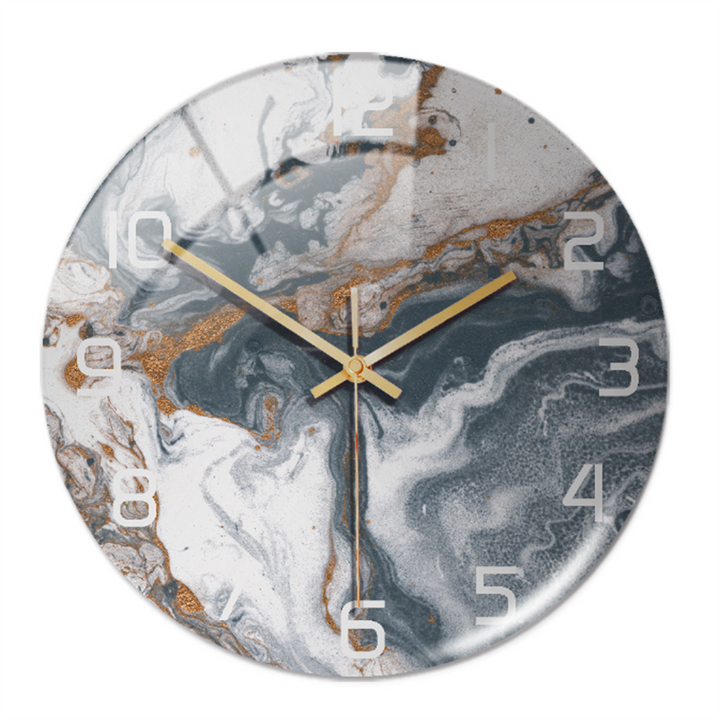 BowLift | Stylish Marble Wall Clock with Silent Mechanism