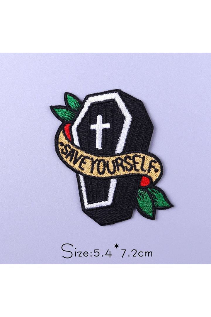 Punk Style Embroidered Patches | Bowlift