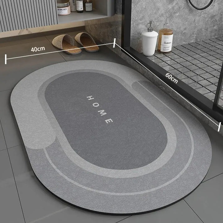 Non-Slip Bath Mat, Quick-Drying Microfiber, 40 x 60 cm