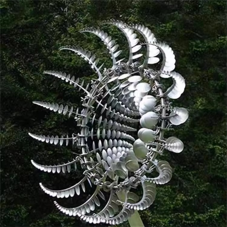 BowLift | Enchanting Solar-Powered 3D Kinetic Wind Sculpture for Gardens