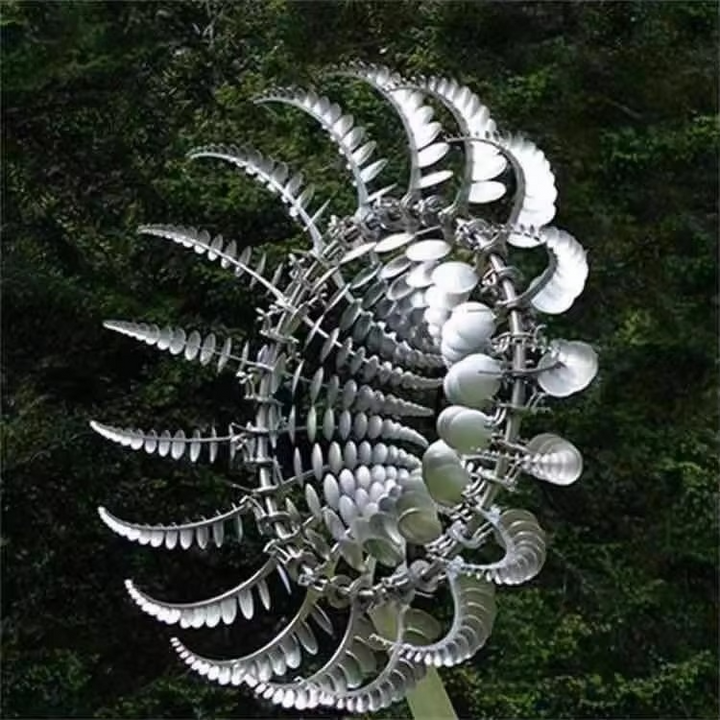 BowLift | Enchanting Solar-Powered 3D Kinetic Wind Sculpture for Gardens