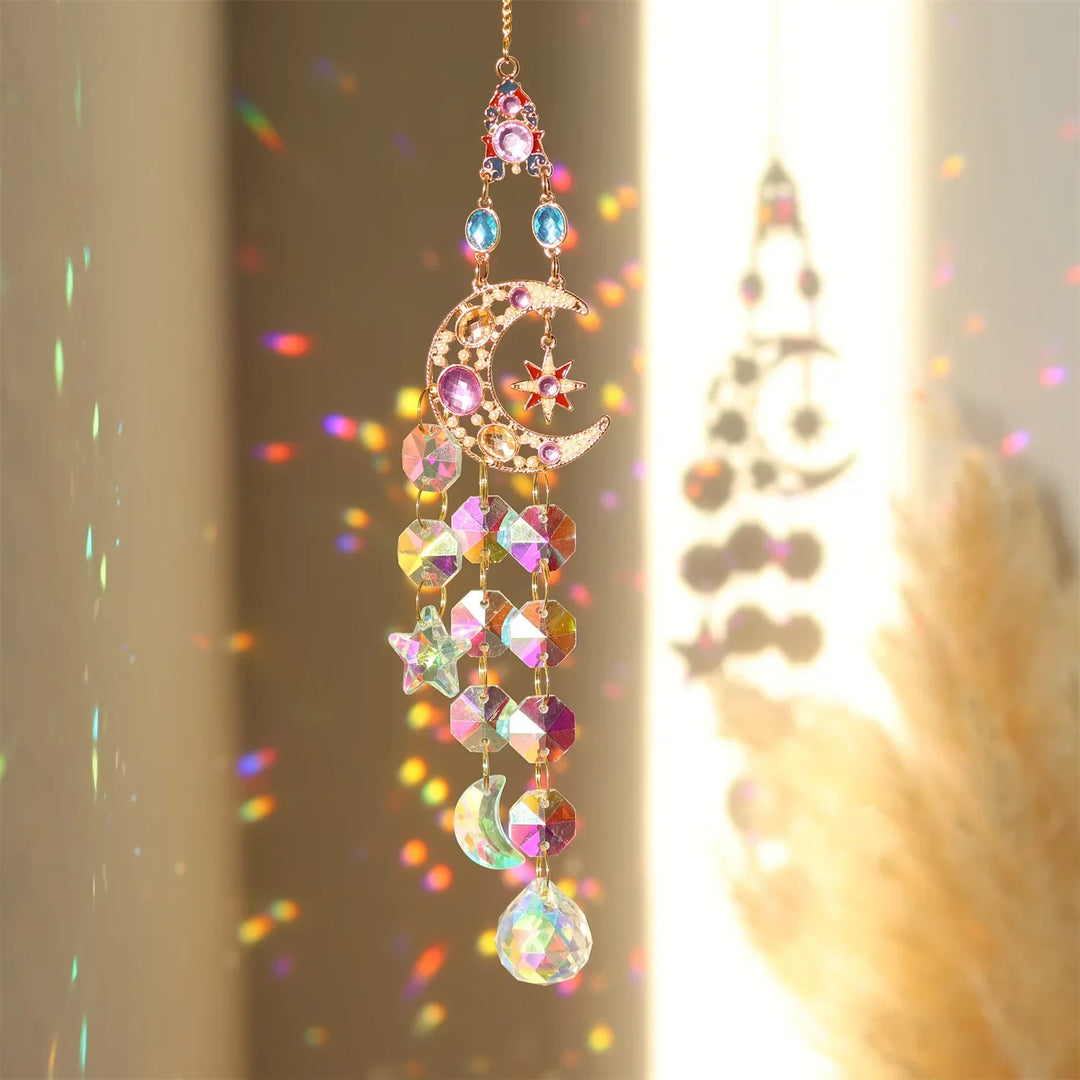 BowLift | Radiant Moonlit Quartz Prism Suncatcher