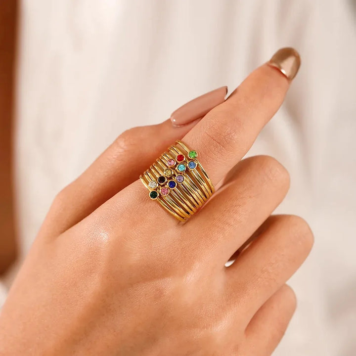 BowLift | Dainty Birthstone Ring