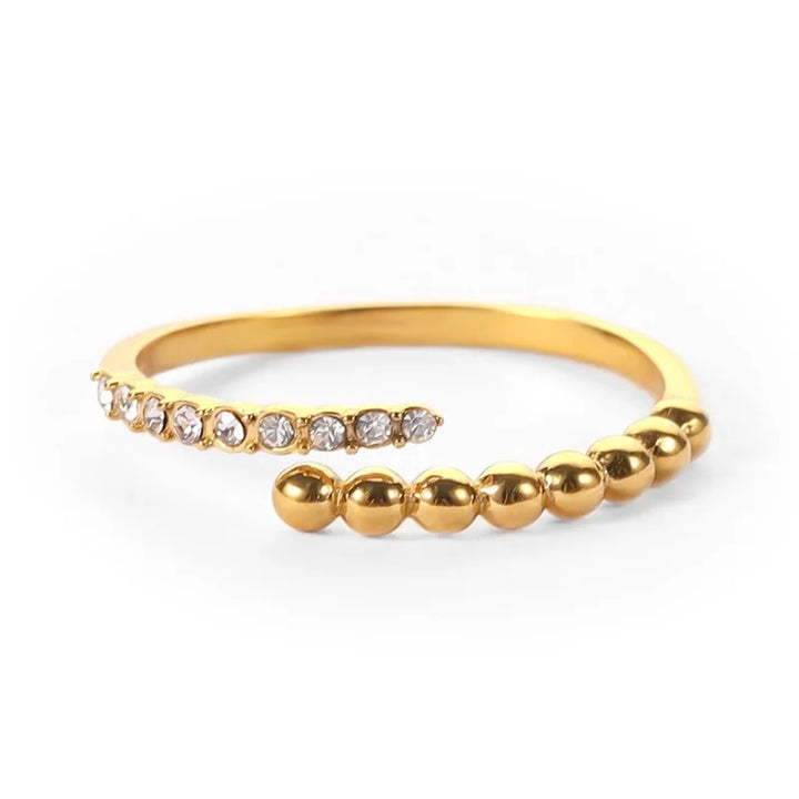 BowLift | 18k Beaded & Zircon Tipped Ring