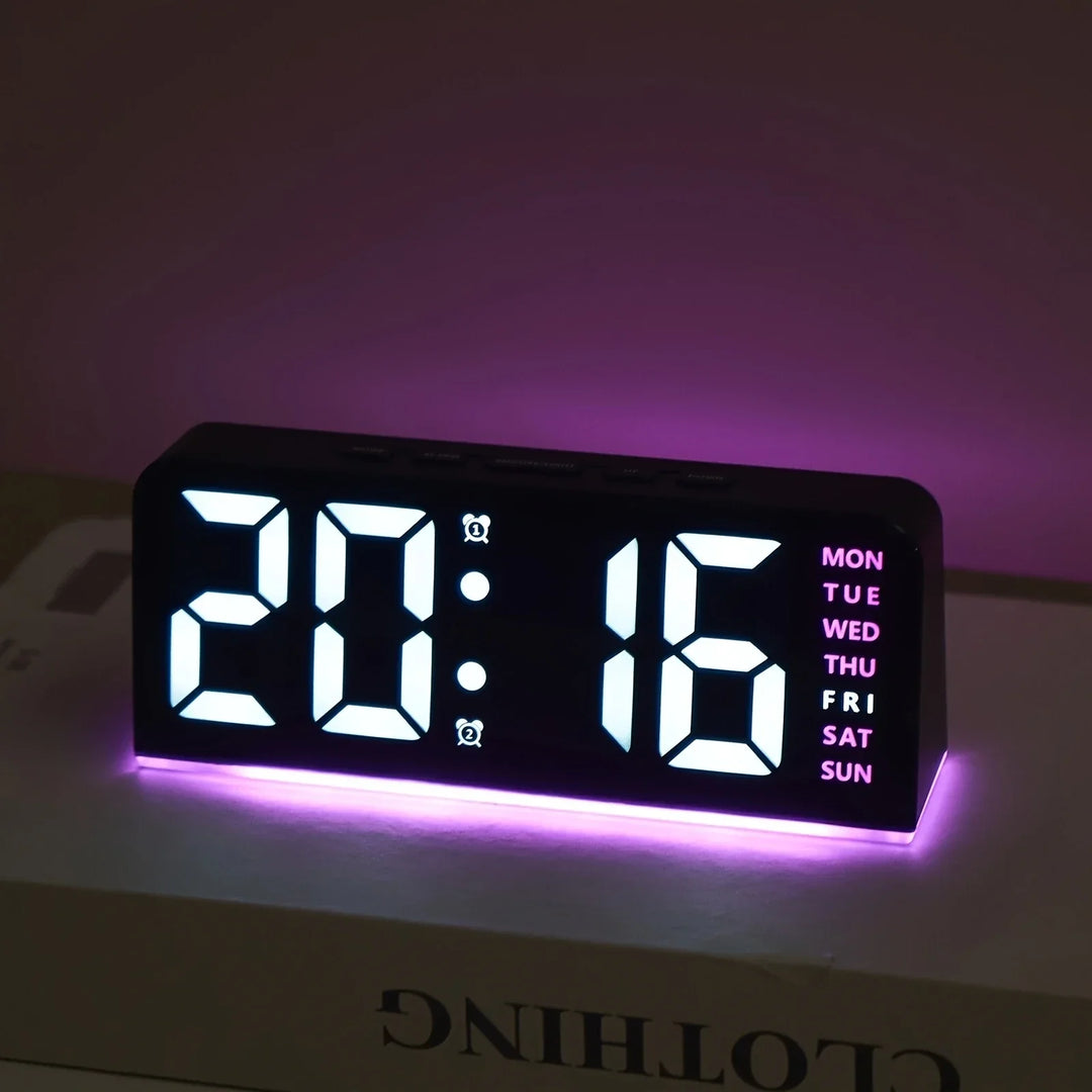 BowLift | Modern LED All Week Display Night Lamp Alarm Clock