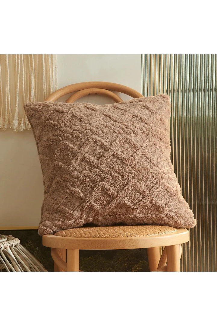 Geometric Plush Sofa Pillow Cover | Bowlift