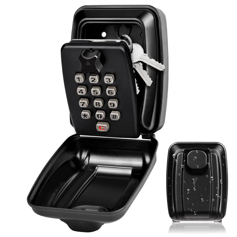 BowLift | Waterproof Wall-Mounted Key Safe Box – Outdoor Lockable Key Storage with Combination Code