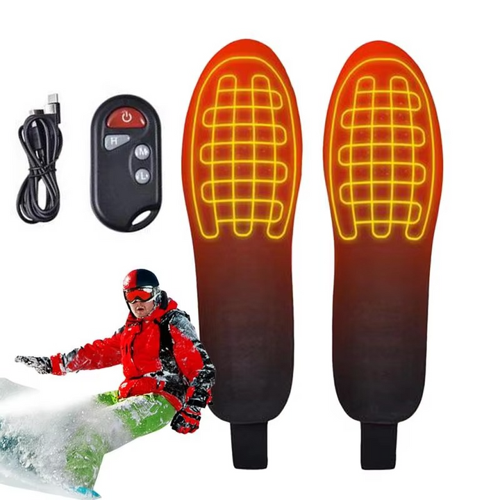 BowLift | USB Rechargeable 3-Mode Adjustable Heated Insoles for Outdoor Activities