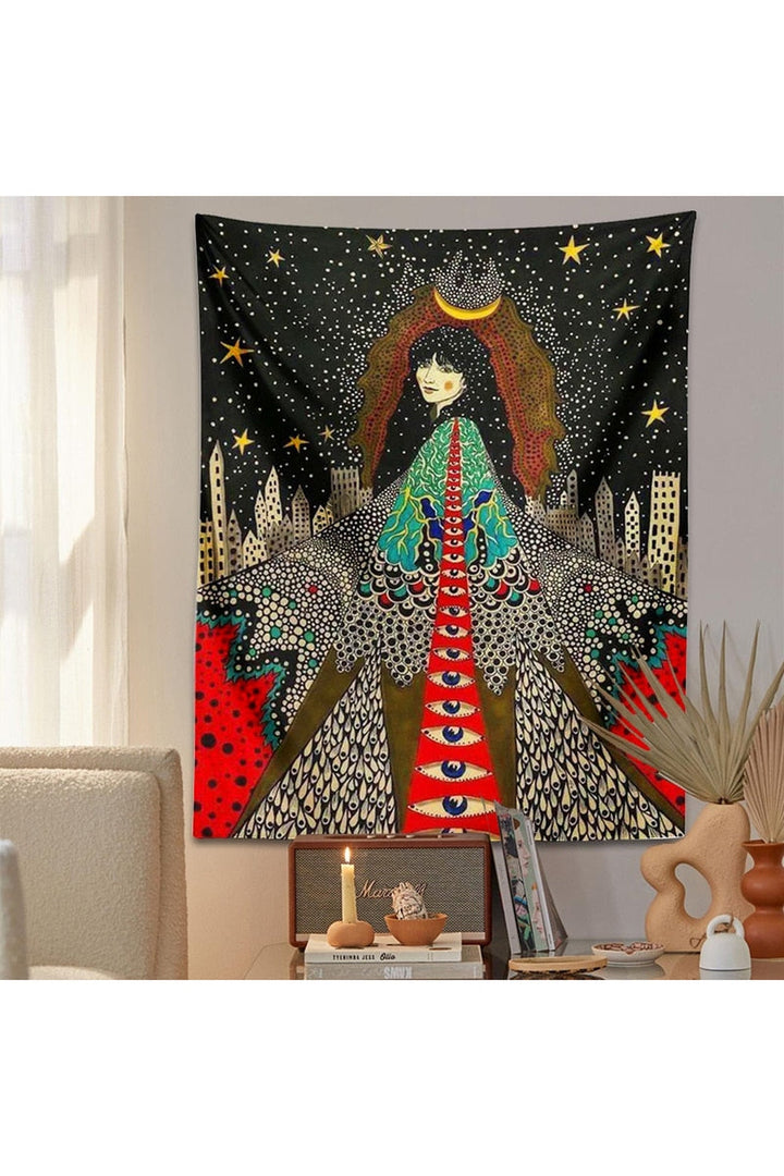 To The Girl Psychedelic Wall Tapestry | Bowlift