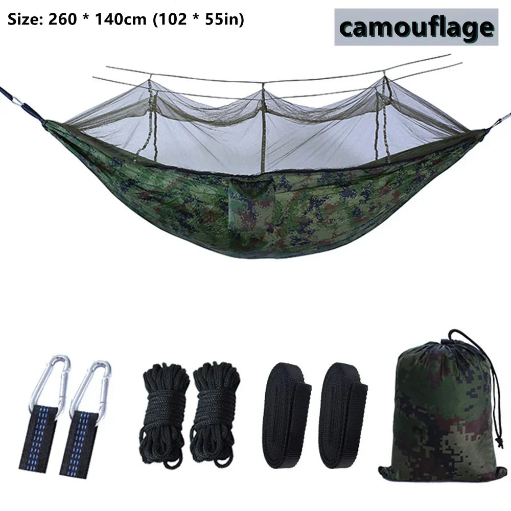 BowLift | NatureRest Hammock | Integrated Mosquito Net | Compact & Breathable