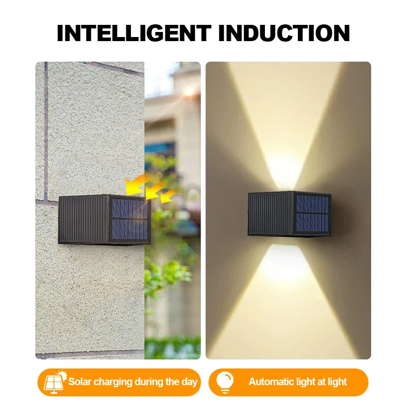 BowLift | Solar Wall Light SolaraBeam Flex | Warm White | IP65 Waterproof | Adjustable Light Angle