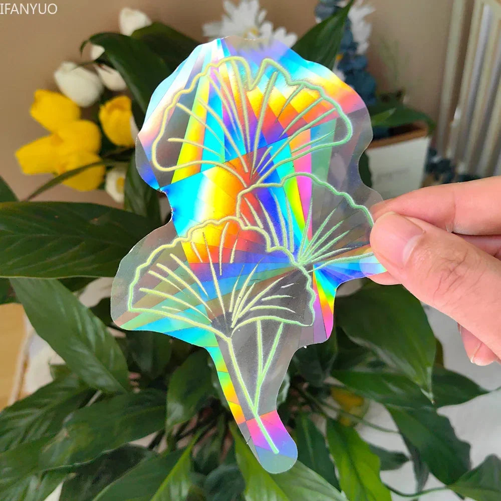 BowLift | SunGlow Window Sticker | 3D Rainbow Effect | Self-Adhesive & Reusable