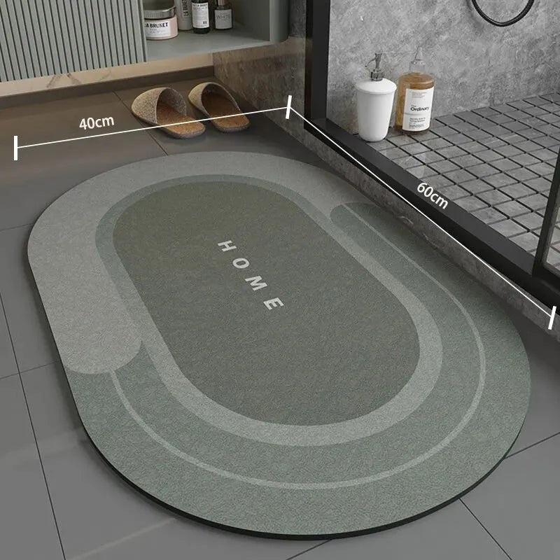 Non-Slip Bath Mat, Quick-Drying Microfiber, 40 x 60 cm