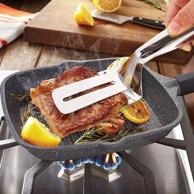 BowLift | Stainless Steel Double-Sided Cooking Spatula Clamp Tool