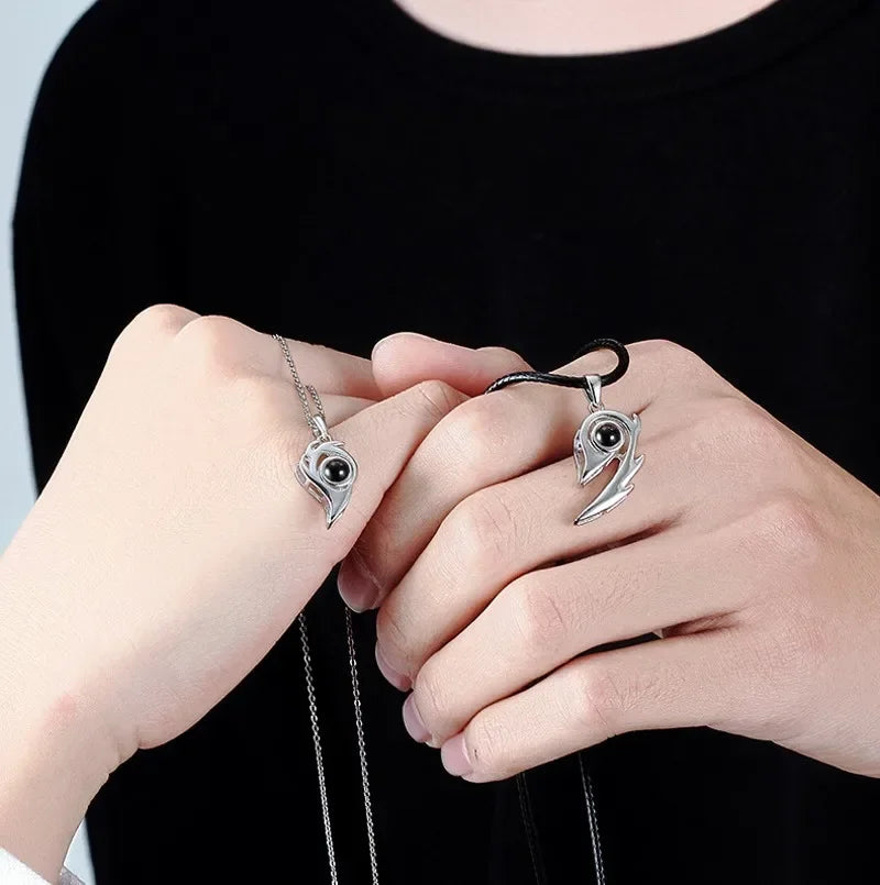 BowLift | I Love You Magnetic Projection Couple Necklace Set