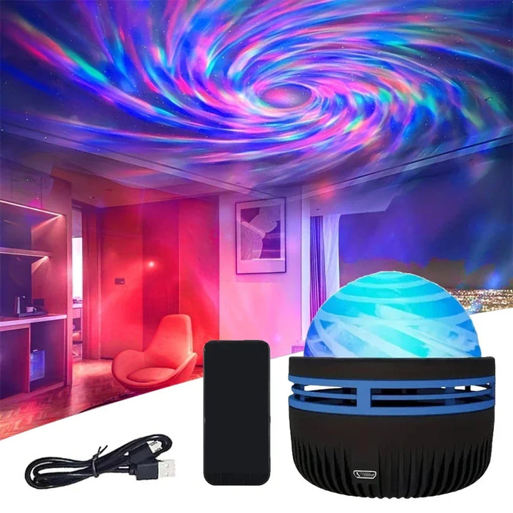 BowLift | Polariva Northern Light Projector with Music Synchronization and Remote Control for RGB Ambient Lighting