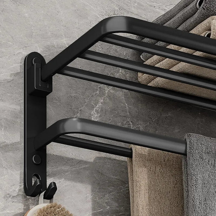 BowLift | Elegant Life Space-Saving Foldable Aluminum Towel Rack