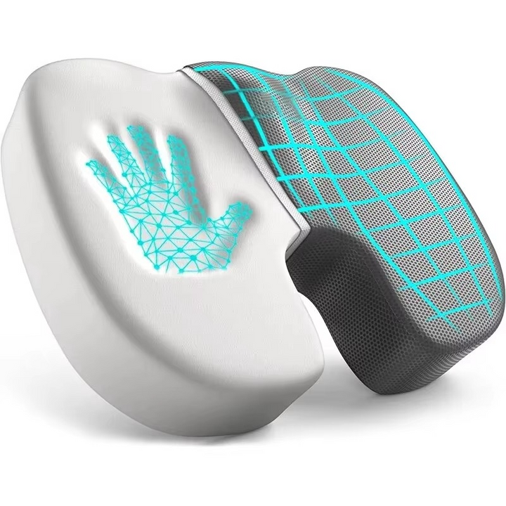 Ergonomic Memory Foam Seat Cushion with Breathable Cover for Office and Car