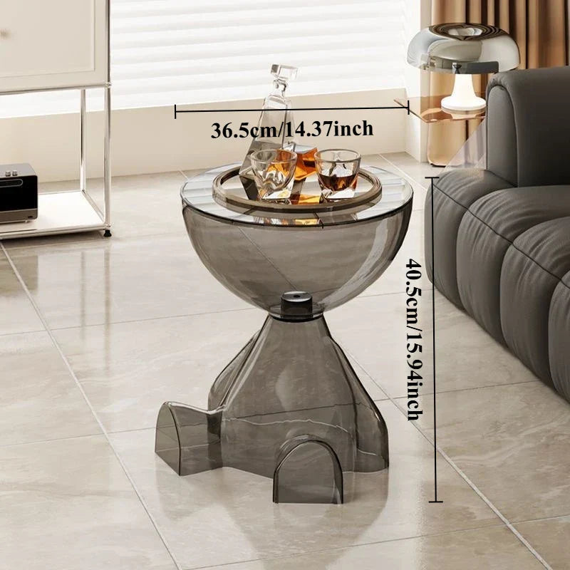 BowLift | European Acrylic Transparent Space-Saving Coffee Table
