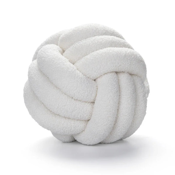 BowLift | Throw Pillow - Cozy - Hand-knotted Ball - Sheepskin