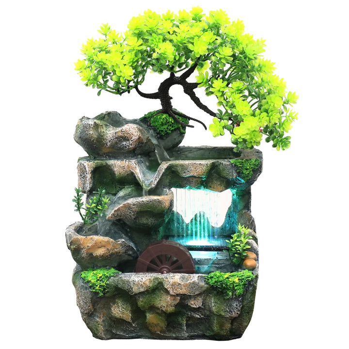 BowLift | Natural Mini Tree Waterfall Desk Fountain