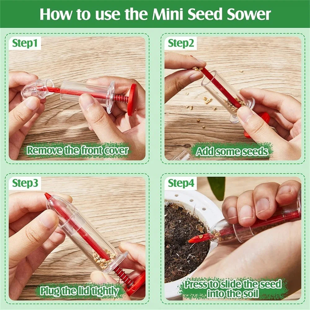 BowLift | Needle Seed Spreader for Garden – Precise Plant Seed Dispenser for Even Seeding