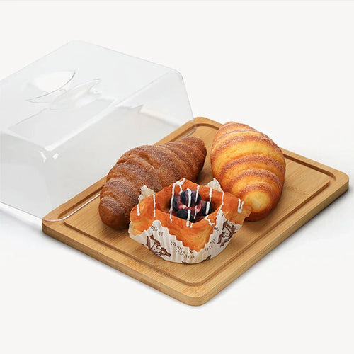 BowLift | Rectangular cheese and butter dish with bamboo board