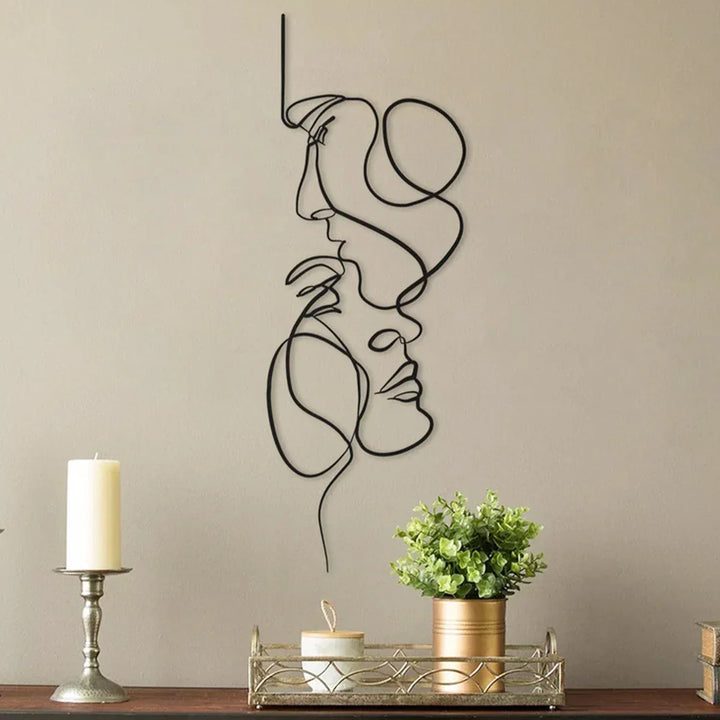 BowLift | Black Metal Wall Art | Abstract Wall Sculpture