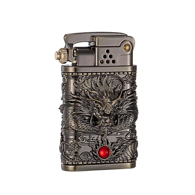 Dragon Wings Brass Kerosene Lighter | Bowlift