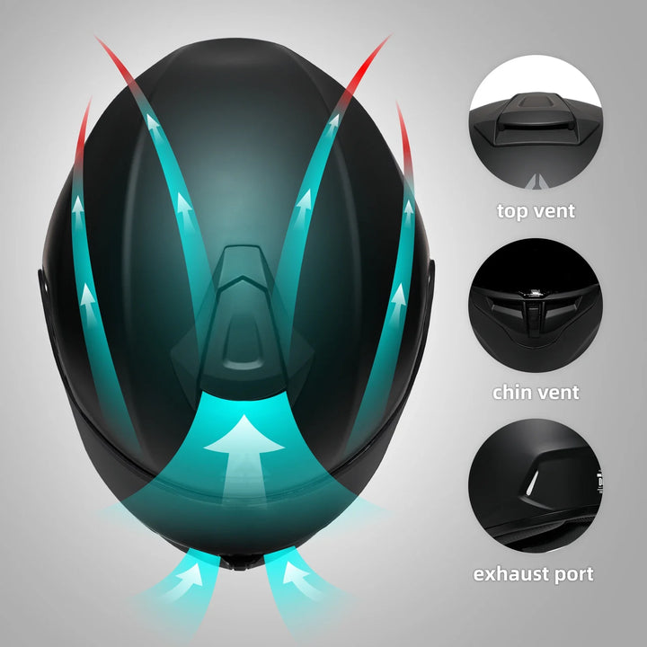 BowLift | Modern Full Face Helmet with Clear Visor