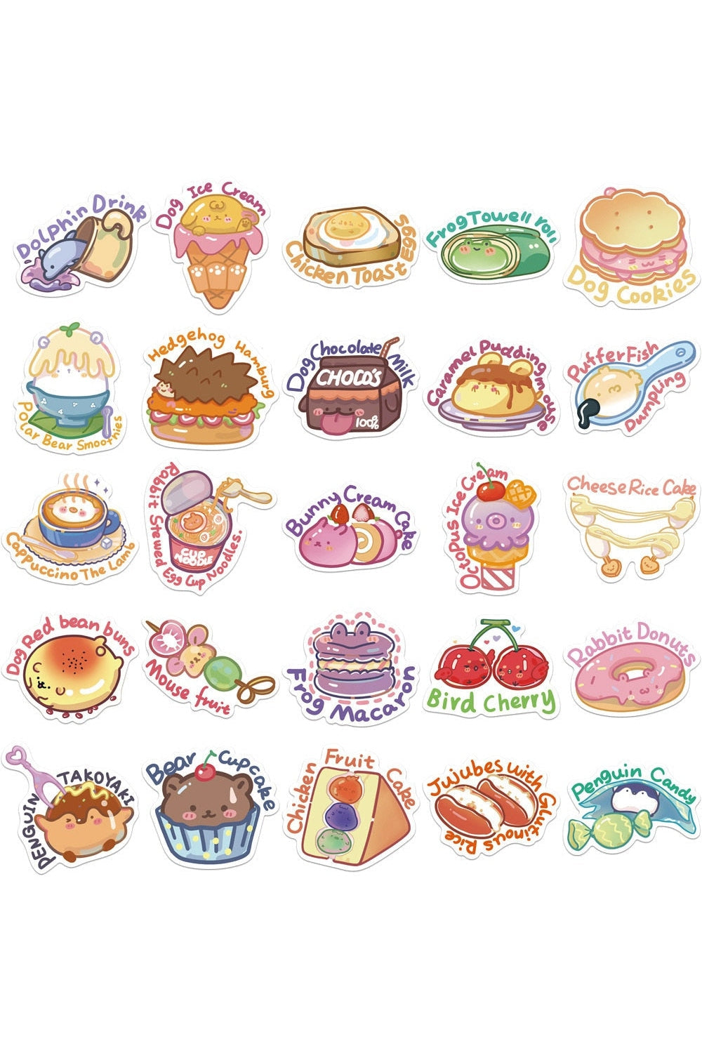 cute food stickers | Bowlift