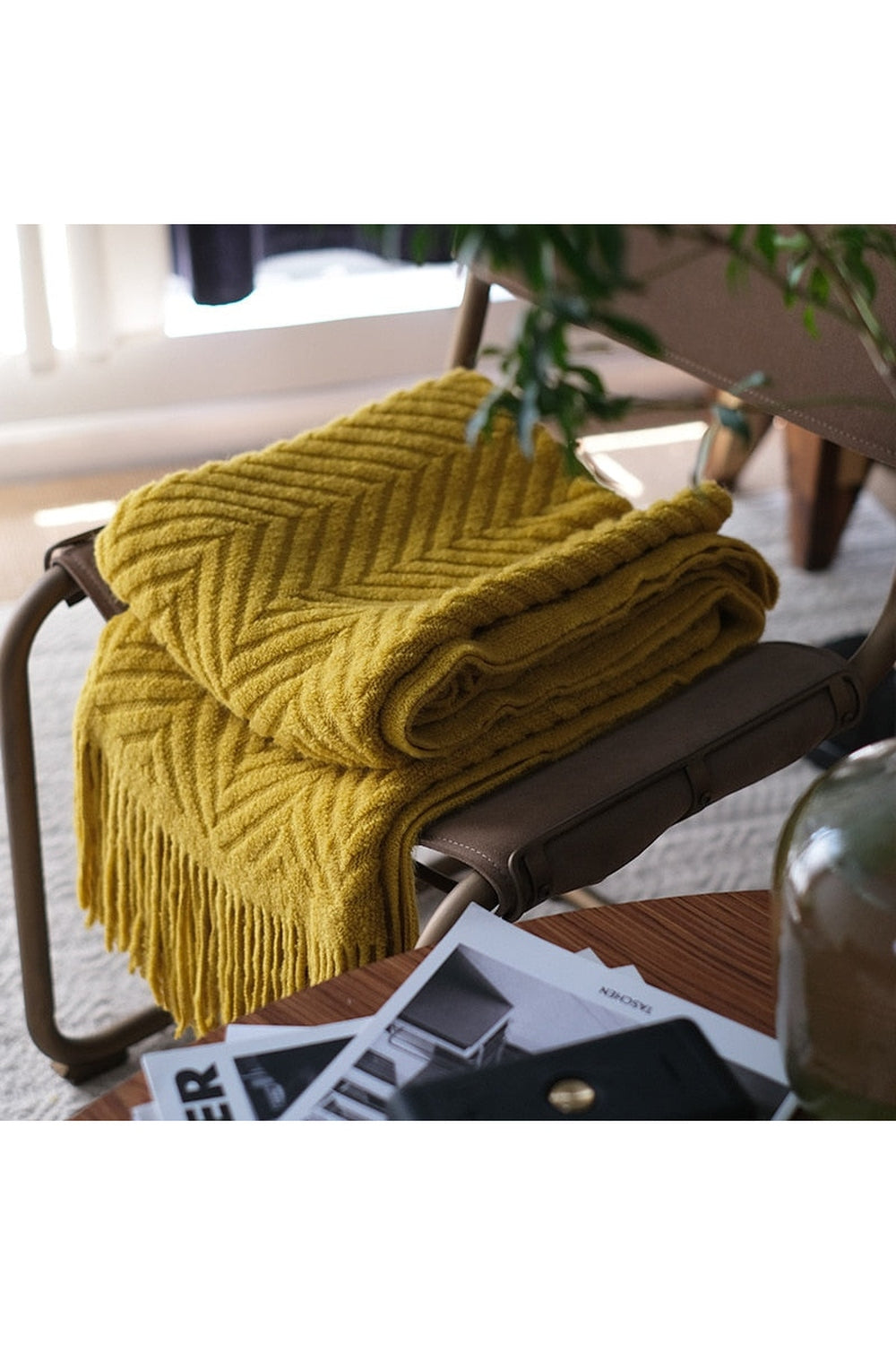 Zack Pattern Dark Academia Blanket | Bowlift