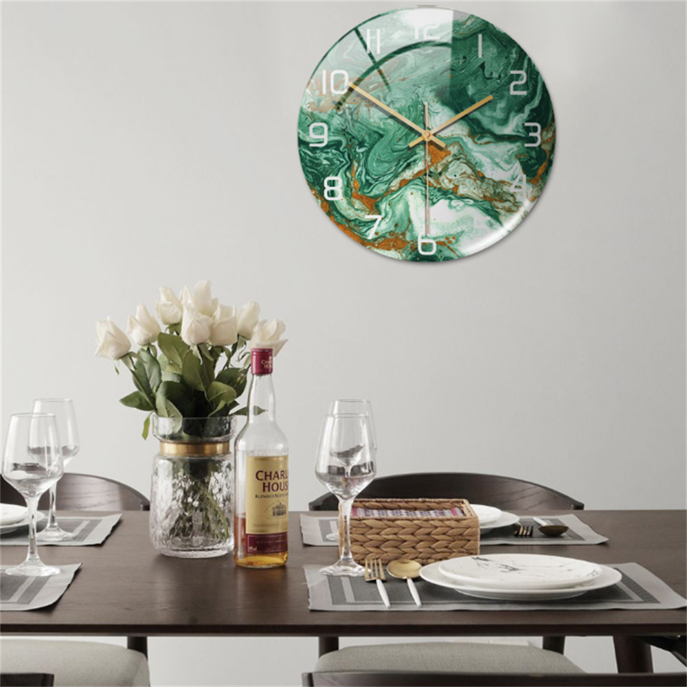 BowLift | Stylish Marble Wall Clock with Silent Mechanism