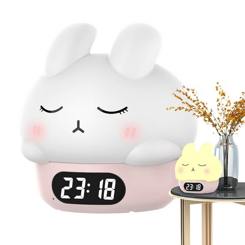 BowLift | Bunny Digital Alarm Clock with Sleep Trainer and Night Light