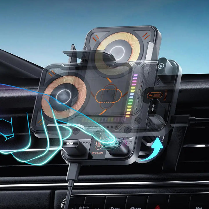 BowLift | Smart Auto-Clamp Wireless Charger Car Phone Holder