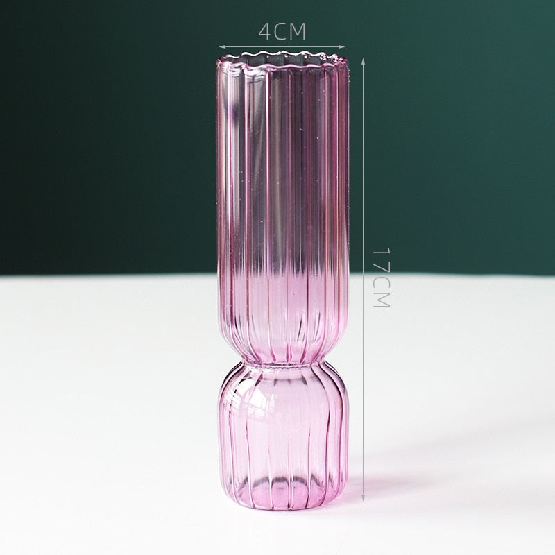 Scallop Cylinder Glass Vase | Bowlift