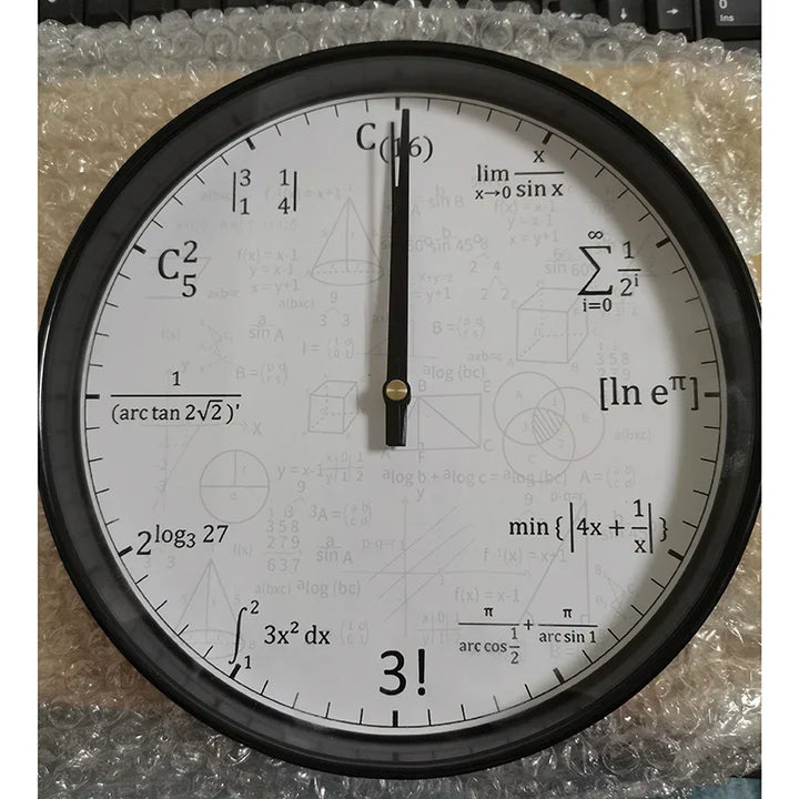 ChalkBoard Clock - Mathematical Formulas Wall Decoration Bowlift