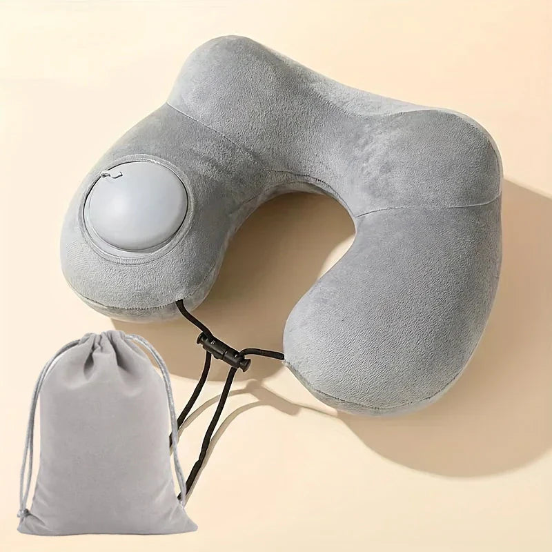 BowLift | Neckiva Neck Pillow | Ergonomic & Ultra-light | Micro-Velours | Portable with Bag