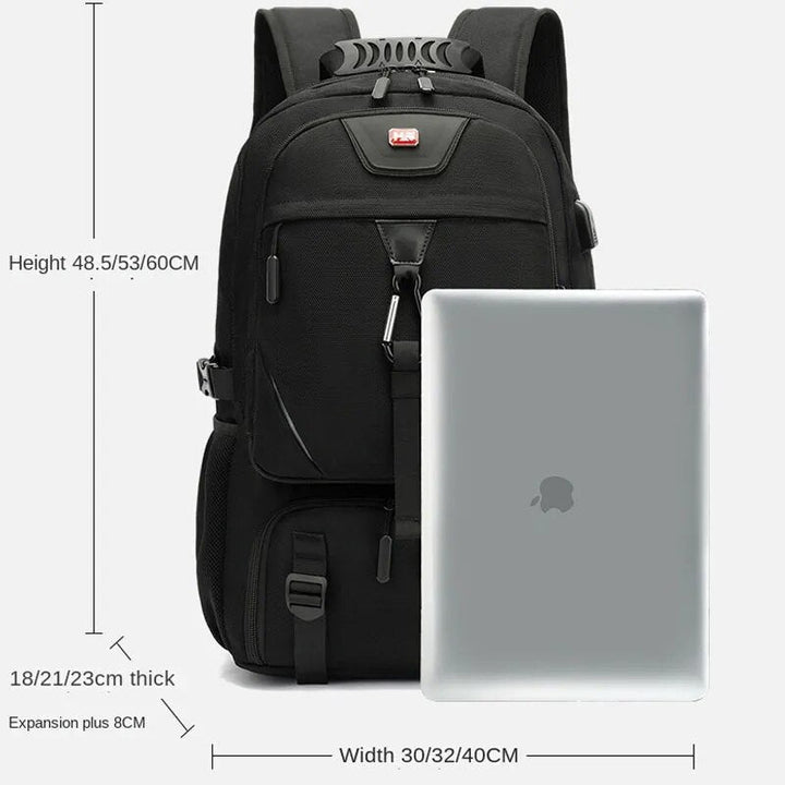 BowLift | Tech Trek Pro 50-80L – The Ultimate Backpack with USB Charging Port | Durable & Spacious