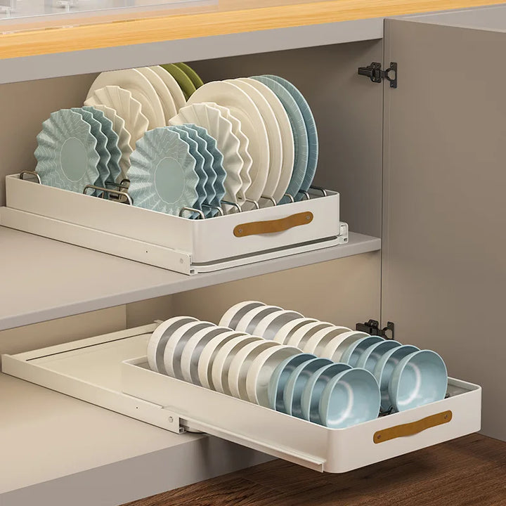 BowLift | Stainless Store Kitchen Cabinet Pull-Out Sliding Organizer