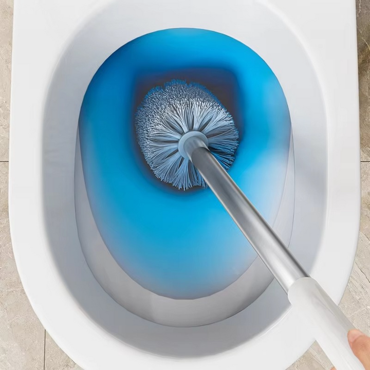 BowLift | Wall-Mounted Flexi-Handle Toilet Brush with Modern Holder