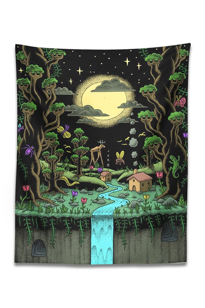 Skull Psychedelic Tapestry | Bowlift