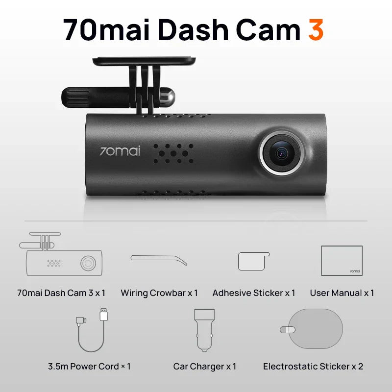 BowLift | Driveova M200 Dashcam | Full HD & Night Vision | Voice Control & App | 130° Wide Angle