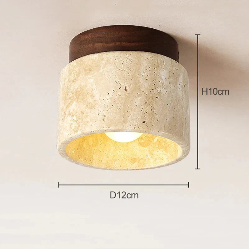 BowLift | Wabi Sabi Yellow Marble Ceiling Light
