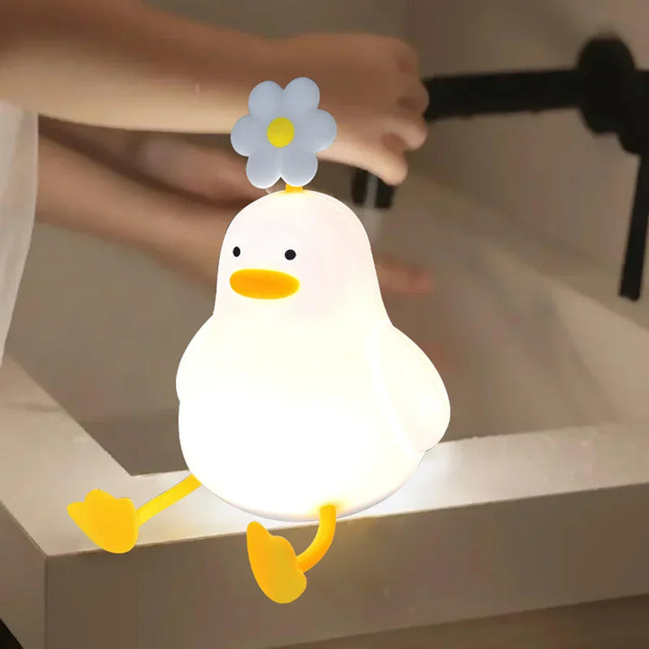 BowLift | Cute Flower Duck Phone Holder Night Lamp